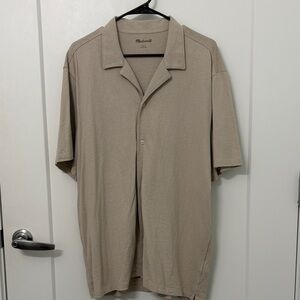 Madewell Men's Tan Polo Shirt